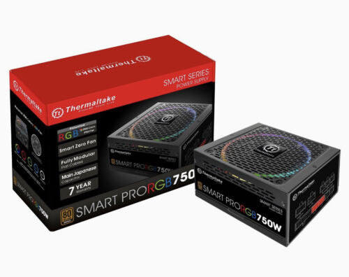 Thermaltake Smart Pro Rgb 750W 80+ Bronze Smart Zero 256-Color Rgb Fan Black