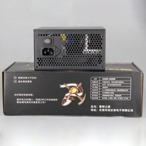 2400W Modular Power Supply New For 8 Gpu Graphic Card Miner Power Supply