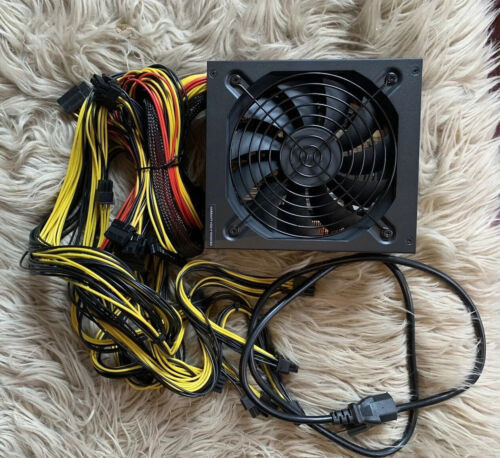 1800W Mining Power Supply 80 Plus Gold Full Modular Atx Psu For Btc Mining Rig