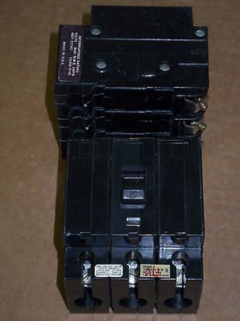 Square D EHB4 3 pole 20 amp 480Y/277v EHB34020 Circuit Breaker EHB