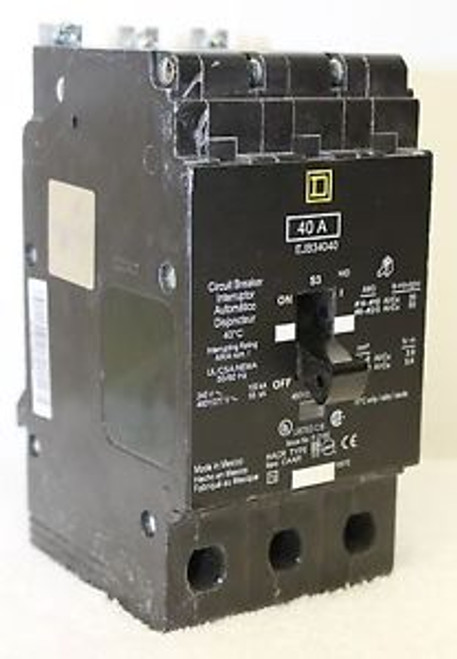 Square D EJB34040 40 Amp Breaker XLNT