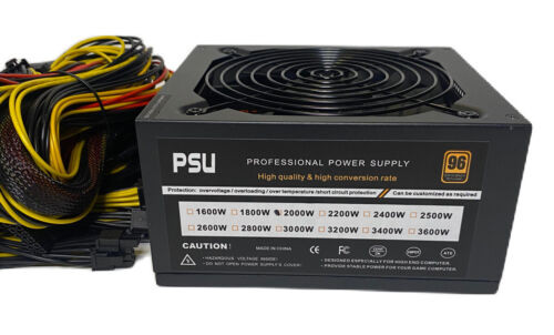 Psu 2000W Professional Mining Power Supply 96 Efficiency New In Opened Box