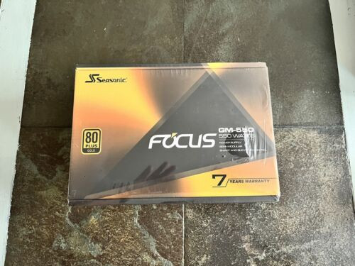 Seasonic Focus Gm-550 550W 80+ Gold Semi-Modular Fits All Atx Systems Fan Con...