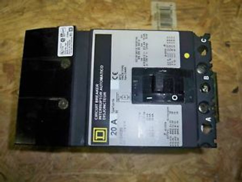 Square D FA34020 3pole 20amp Iline circuit breaker 1year  warranty