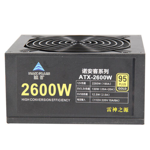 Modular Mining Power Supply 2600W Psu For 8 Graphics Gpu Miner