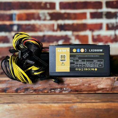 Lx2000W Power Supply 2000 Watts For Extreme Graphic And Mining Crypto 220V