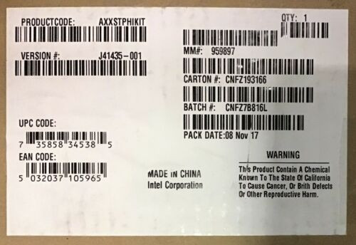 Intel Axxstphikit Gpgpu Bracket Kit New Bulk Packaging