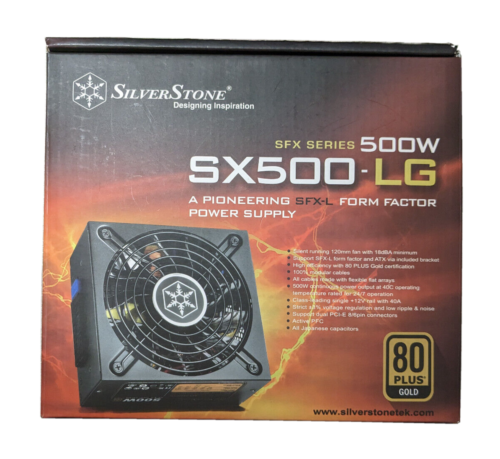 Silverstone Sfx Series 500W Sx500-Lg Power Supply Psu