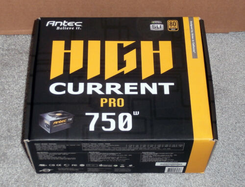 New In Box - Antec Model Hcp-750 High Current Pro 750-Watts 80Plus Power Supply