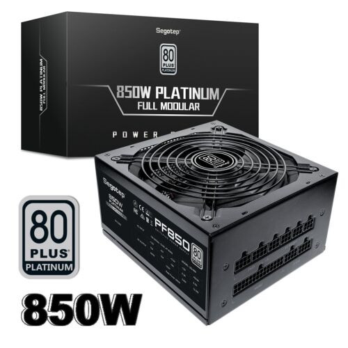 Segotep 850W Power Supply 80 Plus Platinum Fully Modular Atx Gaming Psu