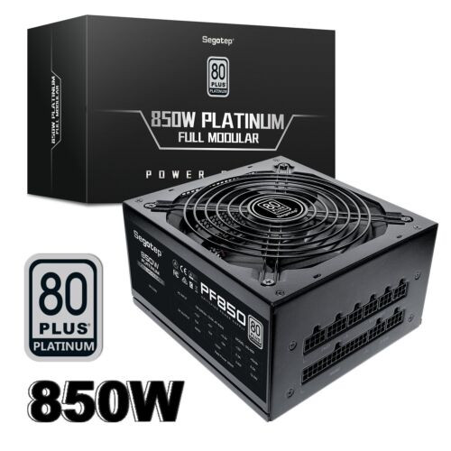 850W Power Supply 80 Plus Platinum Fully Modular Atx Gaming Psu With 140Mm Fan