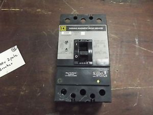 Square D KAL26200WB8041 200 Amp 600 Volt 2 Pole Circuit Breaker Thermal Mag.