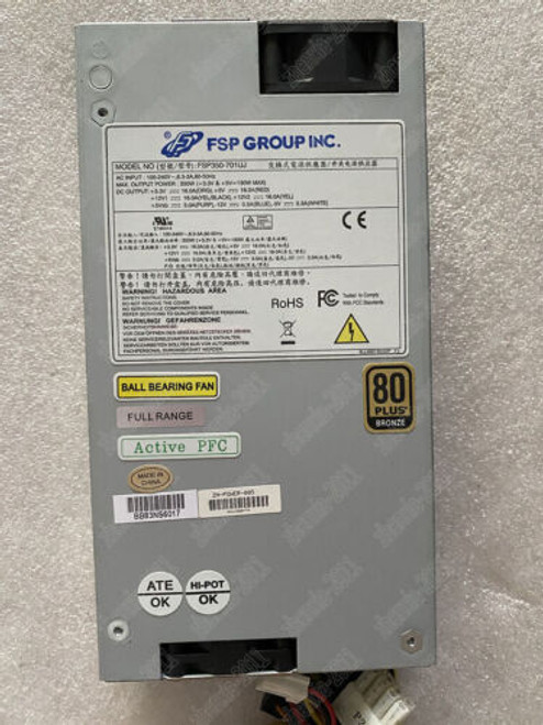 1Pc Used Fsp350-701Uj Power Supply 350W Atx