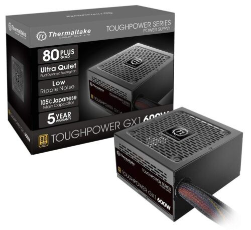 Thermaltake Toughpower Gx1 80+ Gold 600W Sli/Crossfire Ready Continuous Power...
