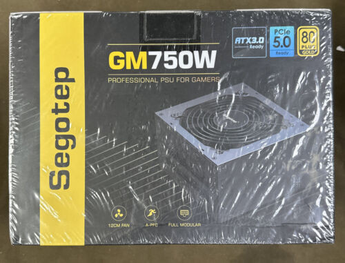 Segotep (Gm 750W) 80+Gold Atx 3.0 Power Supply Fully Modular Pcie 5.0 Ready Psu