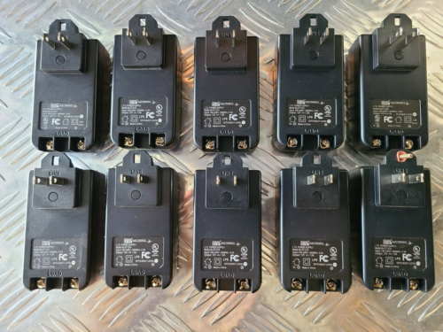 Qty 10 Mg Electronics St121A Switching Power Supply 12 Volt Dc 1000Ma Black 10