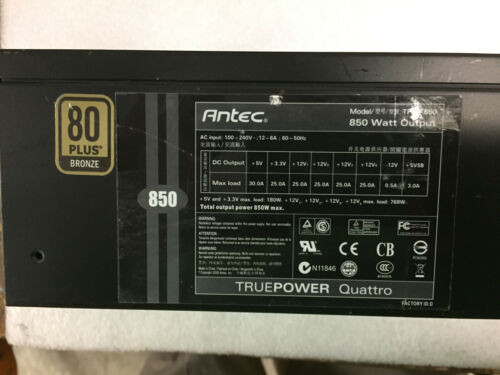 Antec Truepower Quattro 850W Power Supply, Tpq-850
