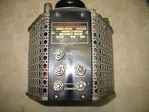 Vintage Superior Electric Powerstat 1226 Variable Autotransformer