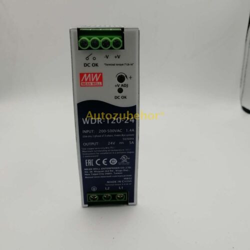 1Pc Wdr-120-24 Switching Power Supply Input 200-500Vac Output Dc24V5A