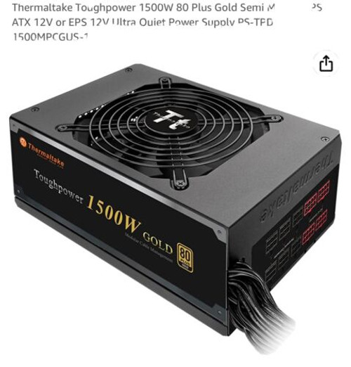 Thermaltake Toughpower 1500W 80+ Gold Power Supply - Psu + Cables
