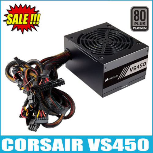 Corsair Brand 80Plus Silent Power Supply 450W Switching Power Supply Vs450