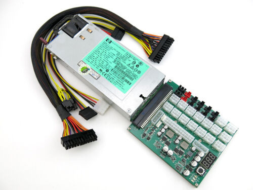 All-In-One Gpu Mining Rig Power Supply Kit Zsx 1200 Watt Hp 80+ Platinum 94% ...
