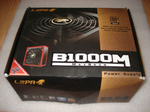 (New) Lepa Maxbron B1000-Mb Atx 80 Plus Bronze Power Supply 1000W