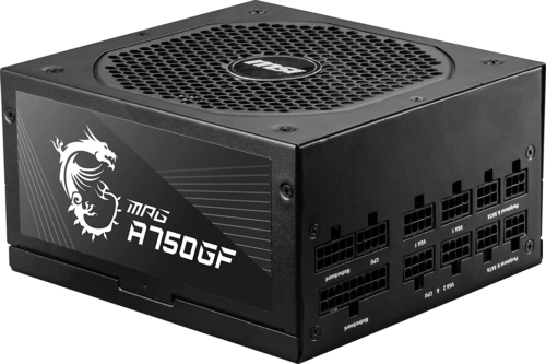 Msi Mpg A750Gf Gaming Power Supply - Full Modular - 80 Plus Gold Certified 750W