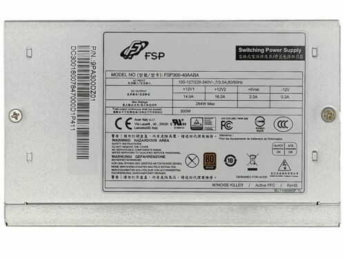Acer Veriton M6630G Power Supply Unit 300W Dc.3001H.002