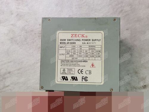 1Pc Used Zeck Ap-350Wx Ball Bearing Fan Switching Power Supply