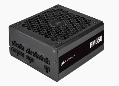 New Corsair Rm650 Psu 650W 80+ Plus Gold Certified Full Modular Atx 140Mm Fan