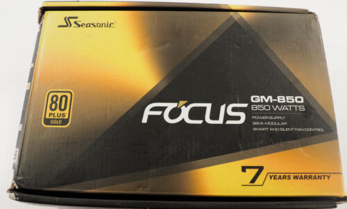 Sea Sonic Focus Plus Gm-850 Gold 850W Atx Power Supply Unit