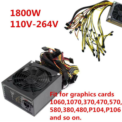 110V-264V 1800W Mining Power Supply Portable Dust-Proof Moisture-Proof