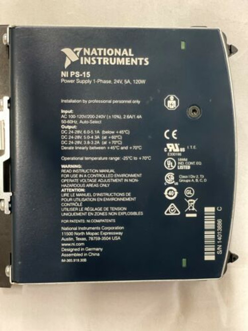 National Instruments Ni Ps-15, Power Supply,