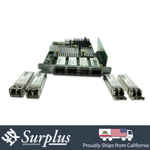 Hpe 3Par Storeserv 7000 4-Port 8Gb/Sec Fc Module W/ 4X Hp Aj718A Transceiver