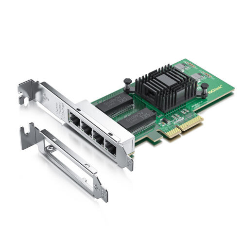 For Intel I350-T4 Quad Port 1.25G Nic With Intel 350 Chip Pci Express 2.1 X4