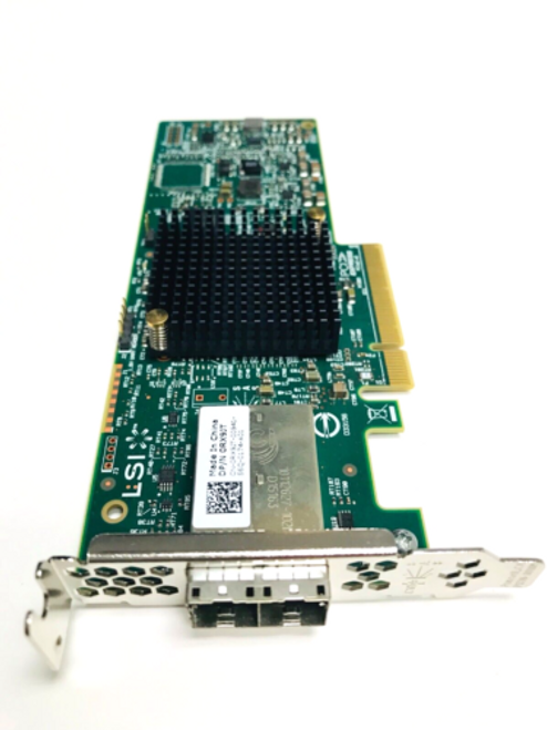 New Dell Lsi9300-8E 12Gbps Dual-Port Pcie Sas Hba Low Profile Card - Rx9Jt