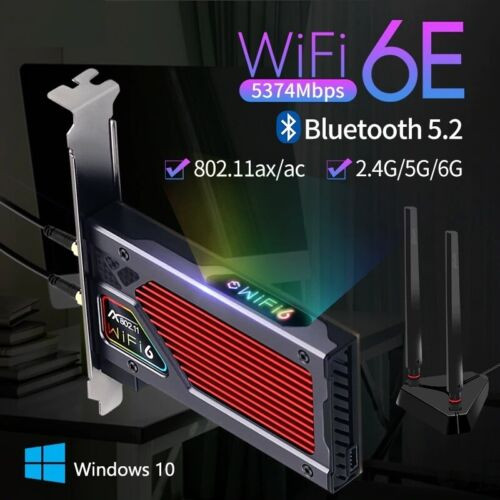Wireless Network Card Adapter Bluetooth Gigabit Ethernet Rgb Gaming Equipment
