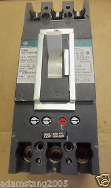 GE THFK THFK236F000 3 pole 225 amp trip 600V Circuit Breaker Green Label