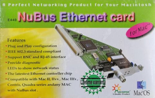 Vintage Macsense Ethernet Card E440 Sealed  Rare