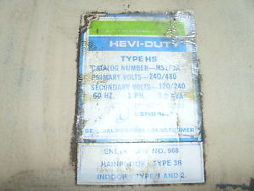 Hevi-duty 2 kVA Transformer,  HS20F2A, Type HS, Used,  WARRANTY