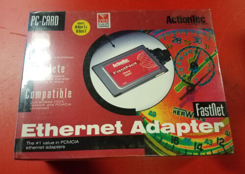 ????? New Pc-Card Actiontec Ethernet Adapter Ne-10000-01