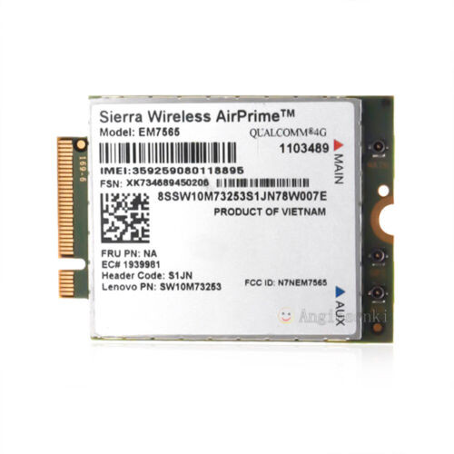 Lenovo Sierra Wireless Em7565 3G 4G Lte Cat-12 600Mbps Ngff Module Wireless Card