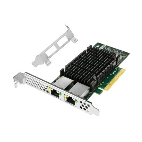Netely Pcie X8 To 2X 10Gbe Network Adapter, 2X 10Gbps Rj45 Ports, Pcie X8 Lan...