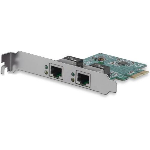 New Startech.Com Dual Port Gigabit Pci Express Server Network Adapter Card -