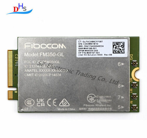 M46197-002 Fibocom Fm350-Gl 5G Lte Card Uplink Mimo Gnss M46335-005 M46198-002