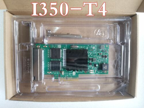 New Intel I350-T4 Pci-Express Pci-E Four Rj45 Gigabit Ports Server Adapter Nic