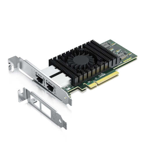 10Gb Pci-E Nic Network Card, Dual Copper Rj45 Port, With Intel X540 Controller,