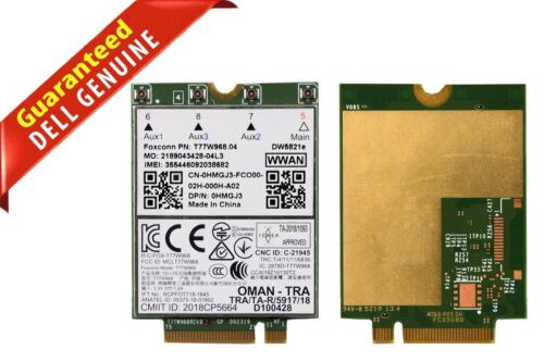 Dell Lattitude 5420 Rugged Wireless Networking Card Dw5821E Hmgj3 T77W968 A0