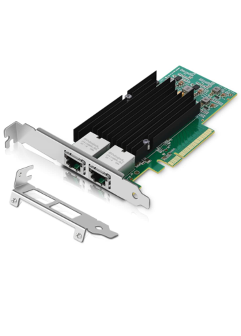 10Gb Dual Lan Base-T Pci-E Network Card, Intel X540 Controller,  10Gbps Ethernet